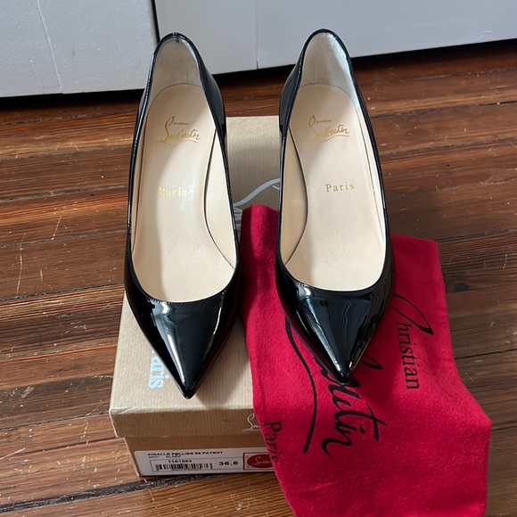 Christian Louboutin Shoes - Christian Louboutin Pigalle Follies 55 - patent leather kid heels